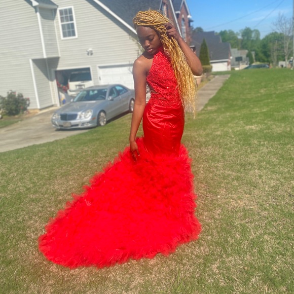 Red Prom Dress - Picture 3 of 5